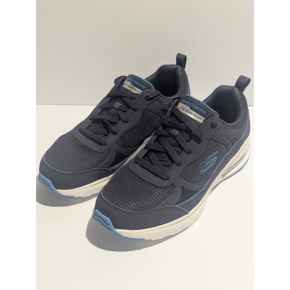 Skechers Lite-Weight Memory Foam Navy Blue Walking Shoes Men's 11